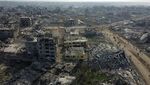Foto Kehancuran di Gaza Utara dari Udara
