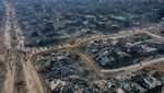Foto Kehancuran di Gaza Utara dari Udara
