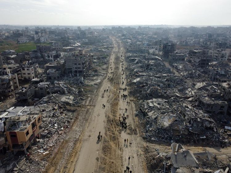 Foto Kehancuran di Gaza Utara dari Udara