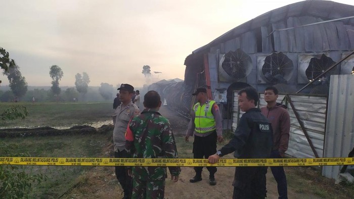 Kebakaran kandang ayam di Madiun