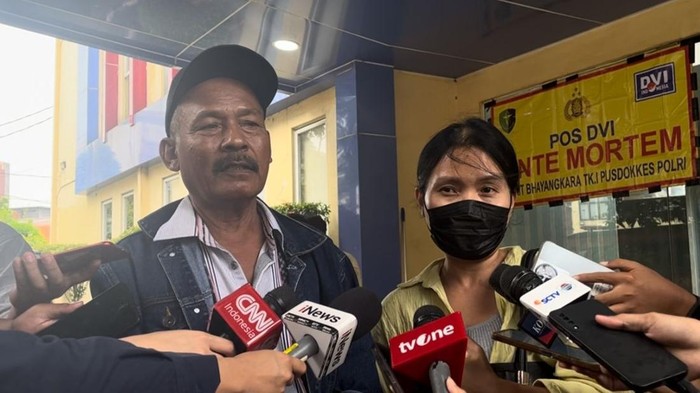 Keluarga Dian, korban kebakaran Glodok Plaza (Maulana Ilham Fawdi/detikcom)