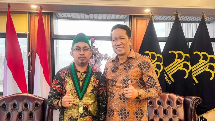 Menteri Hukum (Menkum) Supratman Andi Agtas saat menerima kunjungan PB HMI (Dok Istimewa)