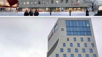 Desain bangunan Hotel Scandic Kiruna di Kiruna, Swedia. Desainnya suhu, hasilnya cupu. Foto: Boredpanda