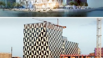 Gedung Prisma di Helsingborg, Swedia. Ada perbedaan mencolok antara desain render dengan hasil akhirnya. Foto: Boredpanda
