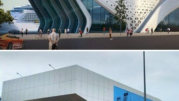 Masih di India juga, ada juga masalah bangunan lain. Inilah Terminal Kapal Pesiar Internasional Vizag di Visakhapatnam, India yang beda antara desain arsitek dan hasil akhirnya. Foto: Boredpanda