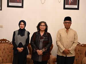 Vinanda-Gus Qowim Silaturahmi Datangi Pj Wali Kota Kediri di Rumdin