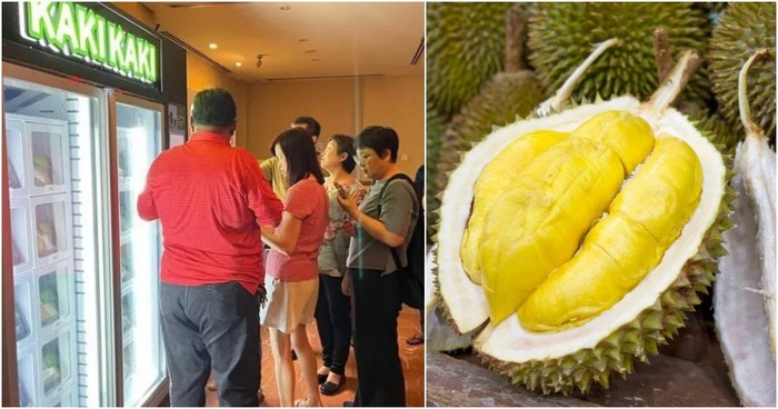 Gerai Ini Jual Durian Mao Shan Wang Pakai Mesin Otomatis