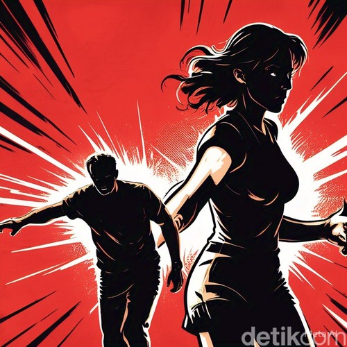 Ilustrasi laki-laki korban KDRT