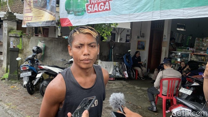 Imam Wahyu Aji, rekan korban longsor di Denpasar.