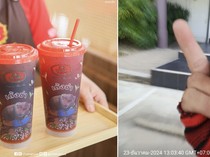 Ingatkan Minumannya Kurang, Wanita Ini Diacungi Jari Tengah oleh Pengantar Makanan