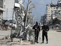 Polisi Hamas Dikerahkan di Jalan-jalan Kota Gaza