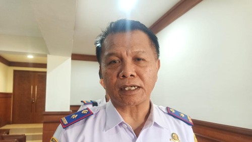 Kadishub Denpasar, I Ketut Sriawan, ketika ditemui di Kantor DPRD Kota Denpasar, Senin (20/1/2025). (Karsiani Putri/detikBali)