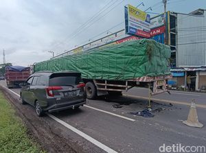 Trailer Mogok 3 Hari Bikin Pemotor Tewas di Sedayu Bantul Akhirnya Jalan