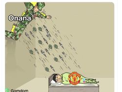 MU Dilibas Brighton, Sarung Tangan Onana Bolong