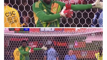 Meme Onana mempersilakan gawangnya dijebol. Foto: X.com