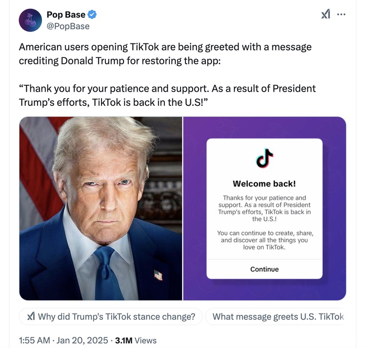 Meme Trump TikTok