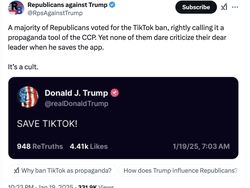 Donald Trump Klaim Penyelamat TikTok, Netizen Bilang Palsu