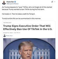 Meme Trump TikTok