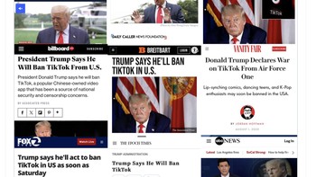 Upaya melarang TikTok di AS diawali oleh Trump. Foto: X.com