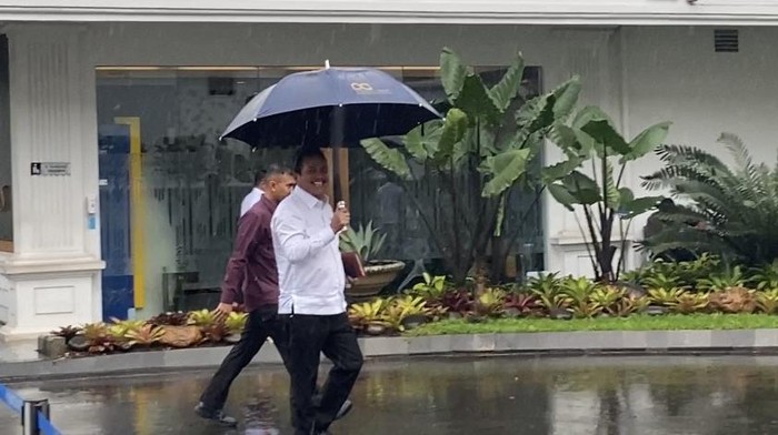 Menteri Kelautan dan Perikanan Trenggono di Istana (Firda/detikcom)