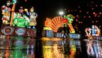 Meriah Dekorasi Lampion Imlek di Solo