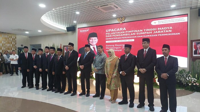 Pelantikan Pejabat Kementerian PKP/Almadinah Putri-detikcom