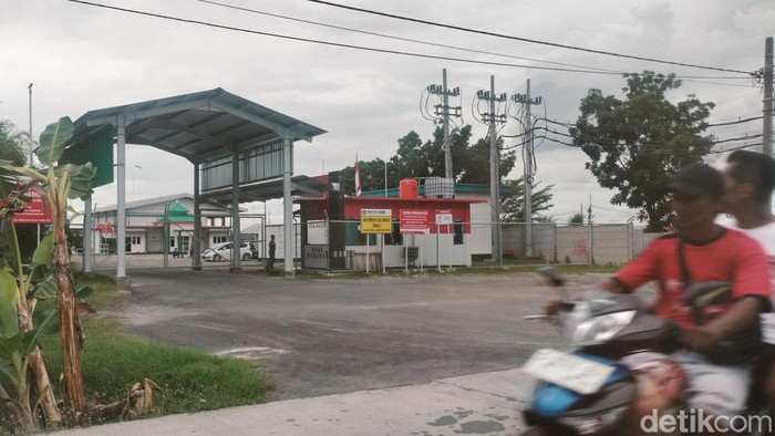 Pintu Utama Lokasi pengeboran Pad B Sumur Pertamina EP Zona 11 Sukowati