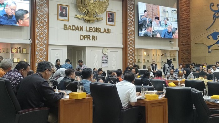 Rapat di Baleg DPR (Dwi/detikcom)