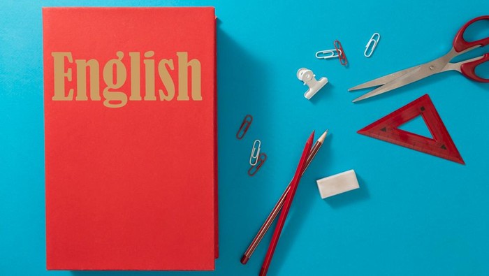 Ilustrasi kamus bahasa Inggris.