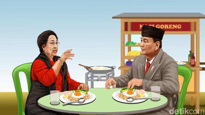 Ilustrasi Pertemuan Megawati dan Prabowo