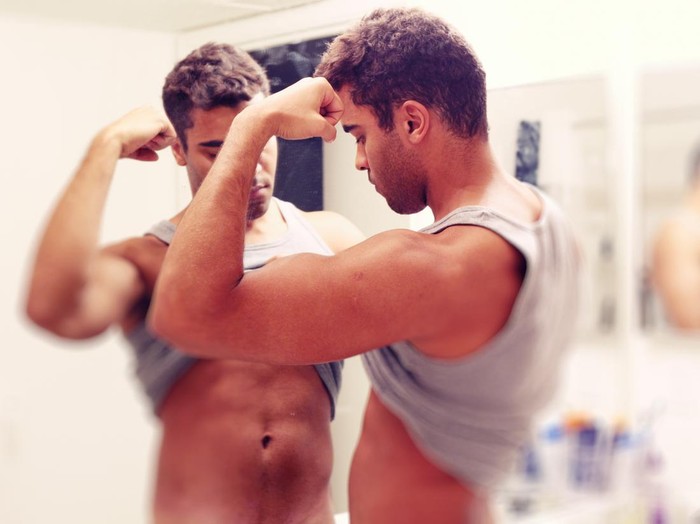 Ilustrasi tubuh berotot.