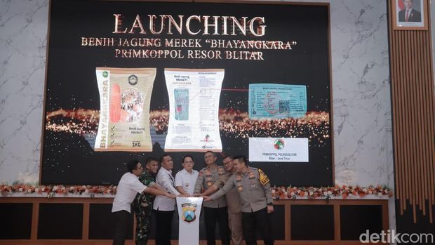 Kapolda Jatim Irjen Imam Sugianto dan jajaran menanam jagung