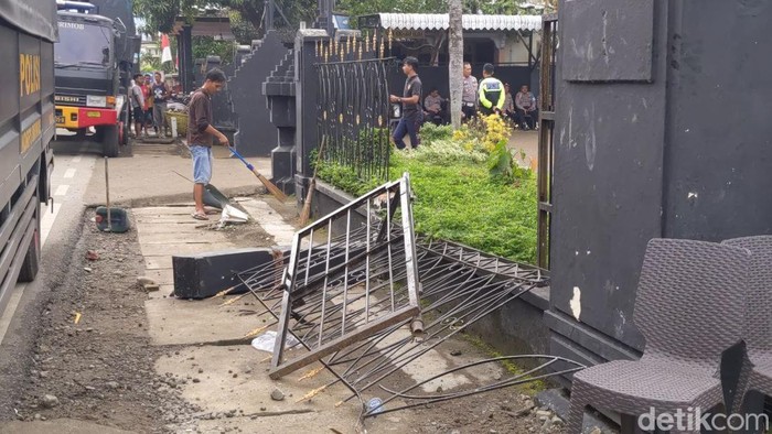 Kondisi terkini Polsek Watulimo Trenggalek usai diserang pesilat