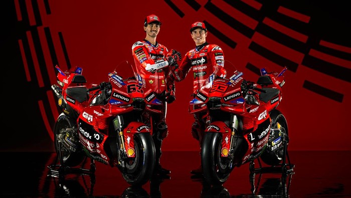 Marc Marquez dan Francesco Bagnaia di Tim Pabrikan Ducati