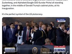 Orang Terkaya Ramaikan Pelantikan Trump, Netizen Ledek Oligarki