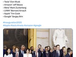 Orang Terkaya Ramaikan Pelantikan Trump, Netizen Ledek Oligarki