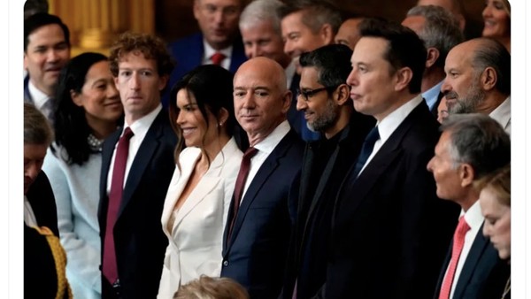 Orang Terkaya Ramaikan Pelantikan Trump, Netizen Ledek Oligarki