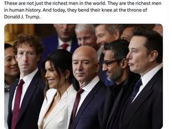 Orang Terkaya Ramaikan Pelantikan Trump, Netizen Ledek Oligarki