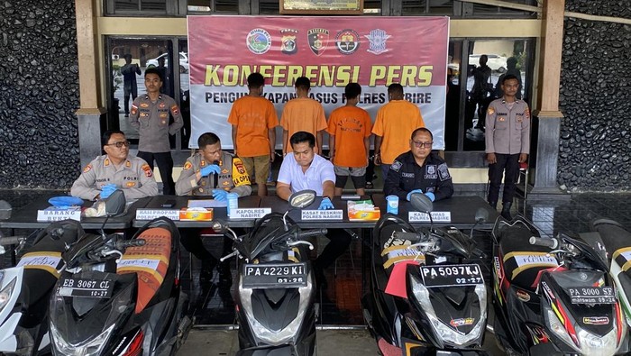 Pelaku curanmor di Nabire ditangkap.