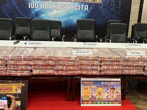 Penampakan Uang Rp 61 Miliar yang Disita Bareskrim dari 3 Situs Judol