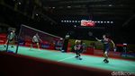 Potret Ahsan/Hendra Melaju ke 16 Besar Indonesia Masters 2025
