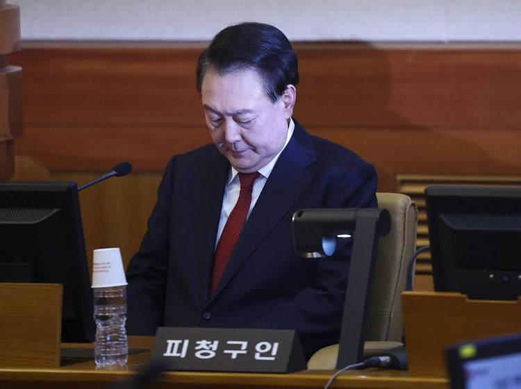 Presiden Korsel Yoon Suk Yeol Hadiri Sidang Pemakzulan Perdananya