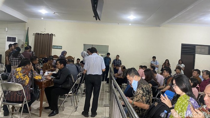 Rapat verifikasi antara kreditur dan debitur PT Sritex grup di Pengadilan Negeri (PN) Semarang, Selasa (21/1/2025).
