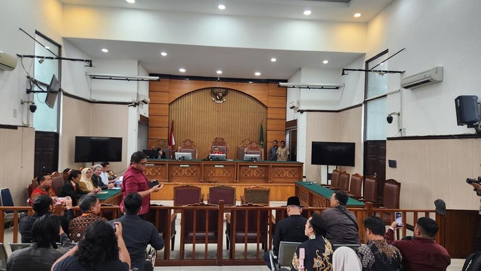 Sidang praperadilan Hasto (Adrial/detikcom)