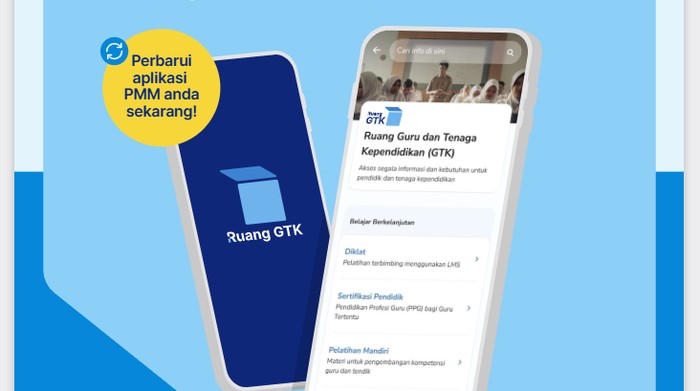 Tampilan aplikasi Ruang GTK