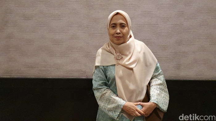 Anggota Majelis Masyayikh, Badriyah Fayumi di Kongres Pendidikan Nahdlatul Ulama, Jakarta, Rabu (22/1/2025).