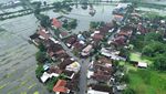 Foto Udara Banjir di Pasuruan