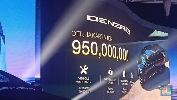 BYD Motor Indonesia resmi merilis mobil di segmen premium Denza D9. (CNBC Indonesia/Ferry Sandi)