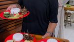 Potret Isa Bajaj saat Belanja ke Pasar untuk Jualan Nasi Tempong