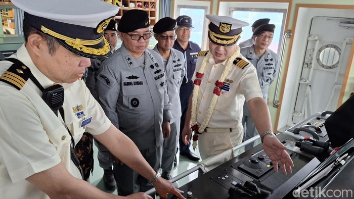 Japan Coast Guard memboyong Kapal Settsu ke RI. (Taufiq/detikcom)